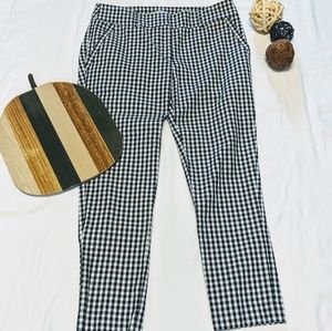 LOFT CHECKERED MODERN SKINNY ANKLE